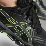 کتونی رانینگ آسیکس ASICS Gel Quantum 360 7 Black Neon Lime - Image 4